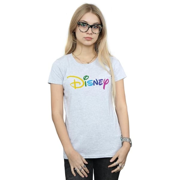 Disney Dam/Herr T-shirt i bomull med färglogga