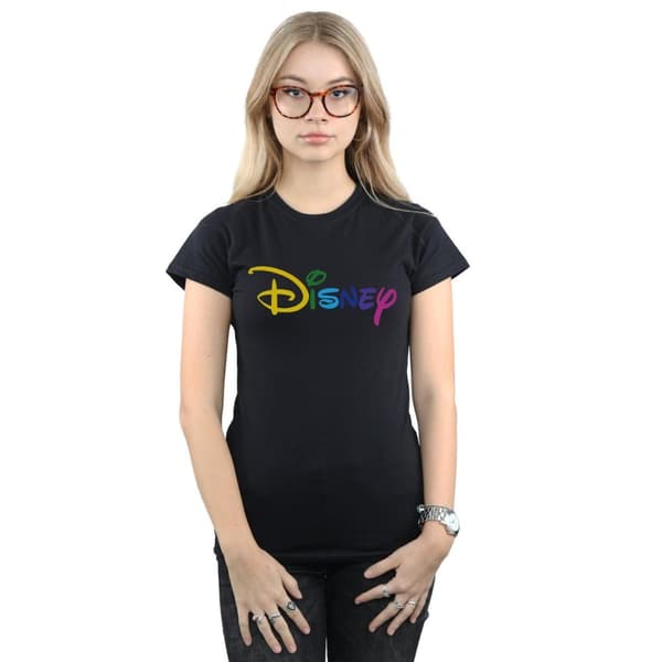Disney Dam/Herr T-shirt i bomull med färglogga