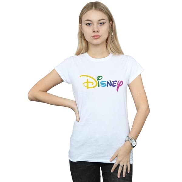 Disney Dam/Herr T-shirt i bomull med färglogga