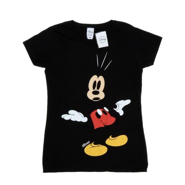 Disney Dam/Hand Mickey Mouse Surprised - T-shirt i bomull Black XL