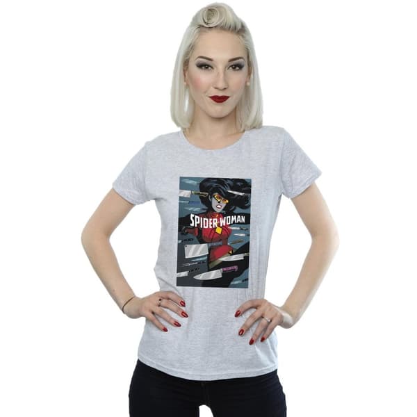 Marvel Womens/Ladies Spider-Woman Cover Cotton T-Shirt