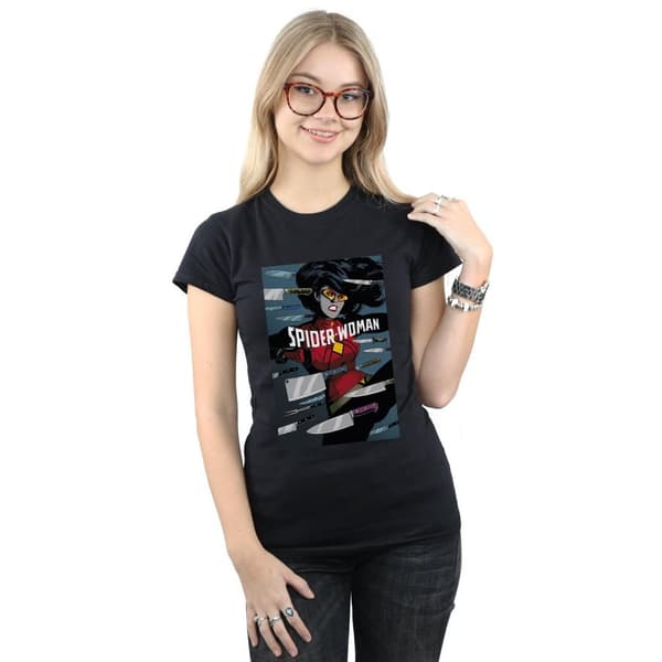 Marvel Womens/Ladies Spider-Woman Cover Cotton T-Shirt