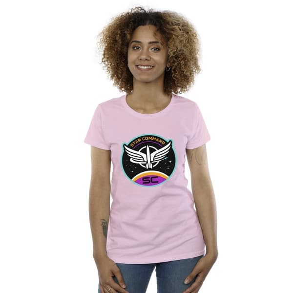 Disney Womens/Ladies Lightyear Star Command Circle Cotton T-Shirt