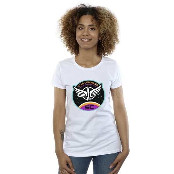 Disney Womens/Ladies Lightyear Star Command Circle Cotton T-Shirt