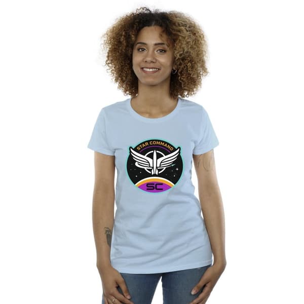 Disney Womens/Ladies Lightyear Star Command Circle Cotton T-Shirt