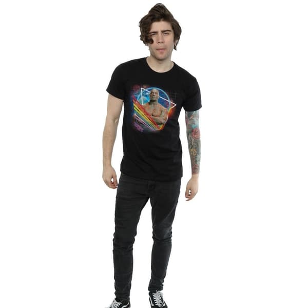 Marvel Mens Guardians Of The Galaxy Neon Drax T-Shirt