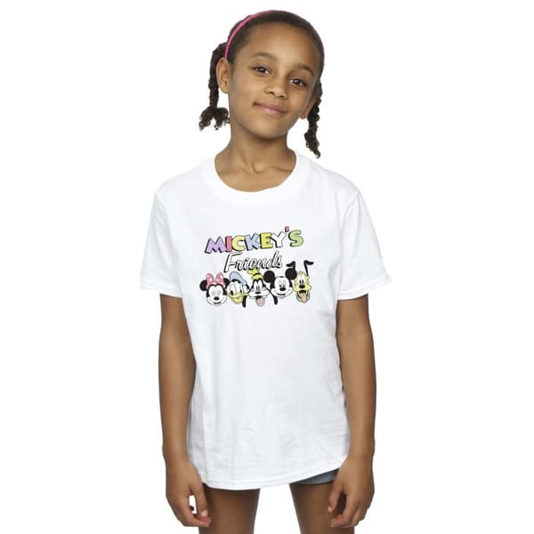 Disney T-shirt i bomull med ansikten från Musse Pigg och hans vänner