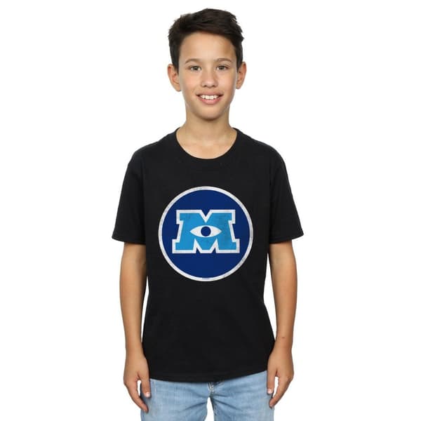 Disney T-shirt med monsteremblem från Monsters University för pojkar