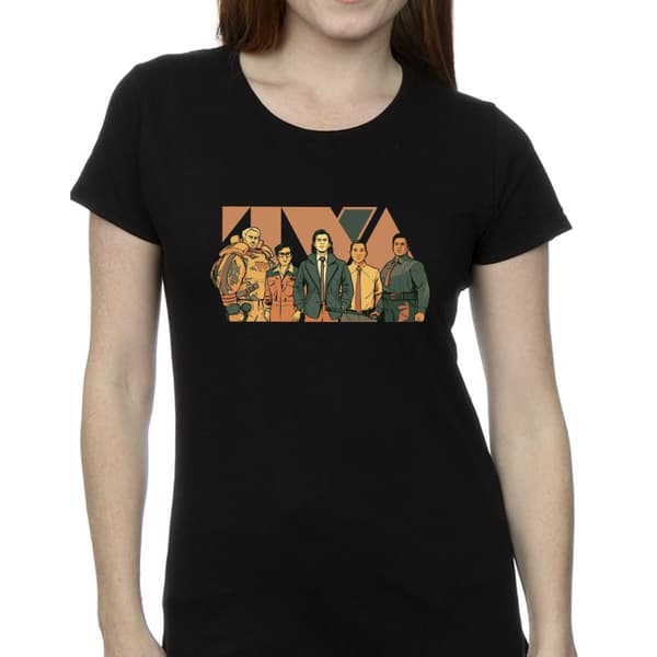 Marvel Dam/Loki TVA-gruppens bomulls-T-shirt