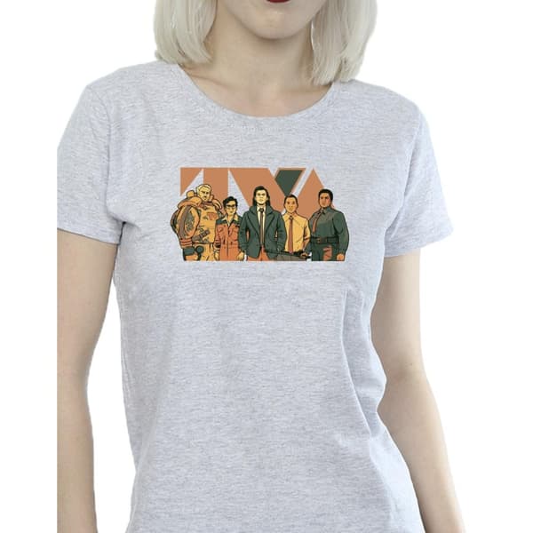 Marvel Dam/Loki TVA-gruppens bomulls-T-shirt