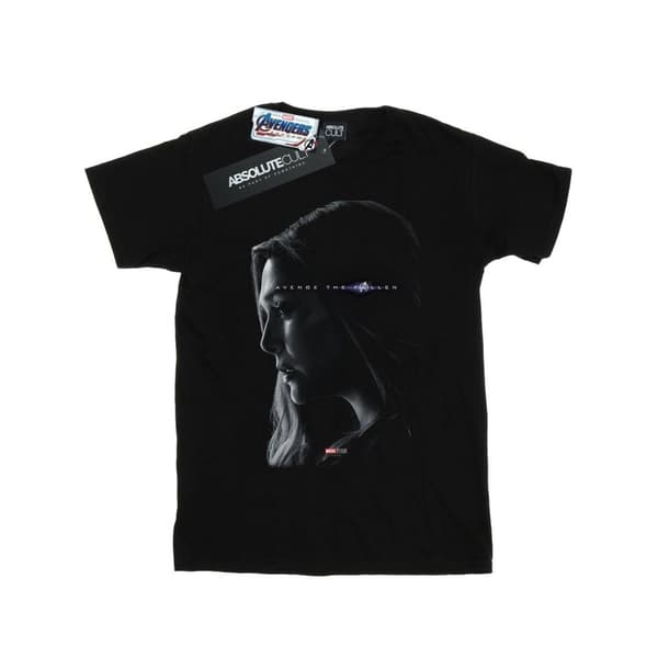 Marvel Womens/Ladies Avengers Endgame Avenge The Fallen Scarlet Witch Cotton Boyfriend T-Shirt Black L