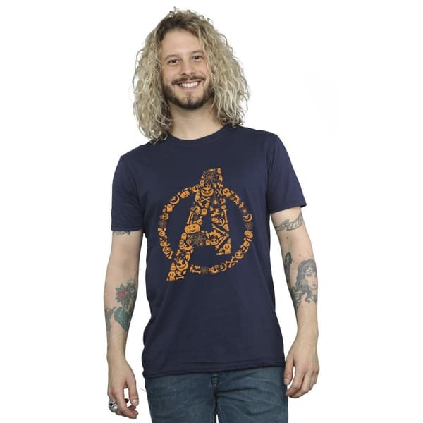Marvel Herr Avengers Halloween Logo T-shirt