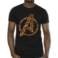 Miniatyrbild 3 av 4: Marvel Herr Avengers Halloween Logo T-shirt