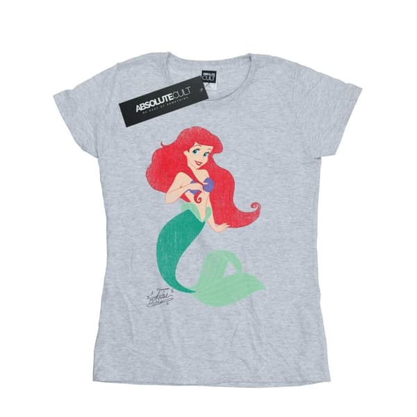 Disney Princess Womens/Ladies Classic Ariel Cotton T-Shirt