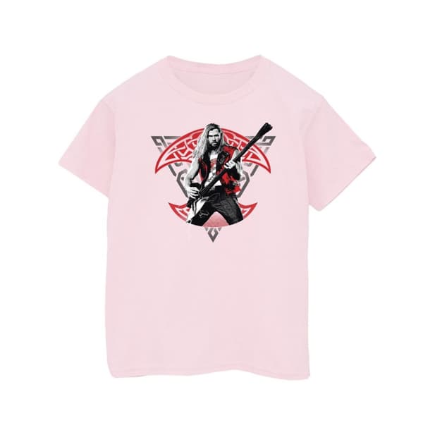 Marvel Girls Thor Love And Thunder Solo Guitar Bomulls-T-shirt