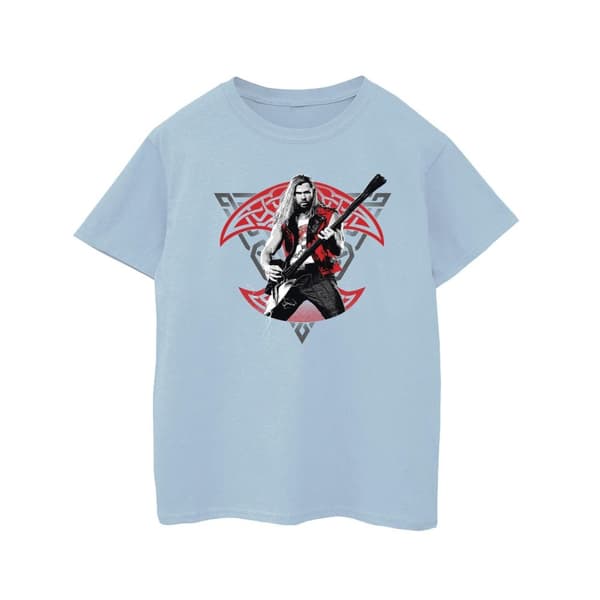 Marvel Girls Thor Love And Thunder Solo Guitar Bomulls-T-shirt