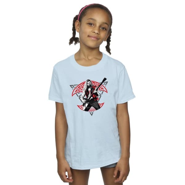 Marvel Girls Thor Love And Thunder Solo Guitar Bomulls-T-shirt