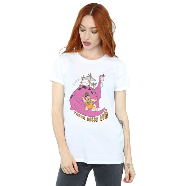 The Flintstones Womens/Ladies Yabba Dabba Doo Cotton Boyfriend T-Shirt