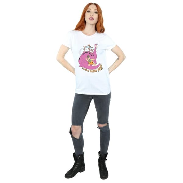 The Flintstones Womens/Ladies Yabba Dabba Doo Cotton Boyfriend T-Shirt