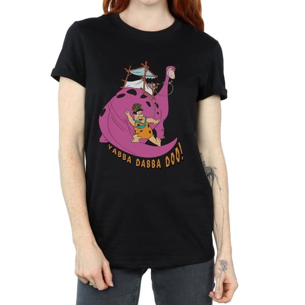 The Flintstones Womens/Ladies Yabba Dabba Doo Cotton Boyfriend T-Shirt