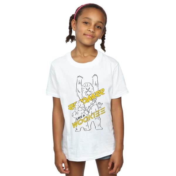 Star Wars Girls Roar Like A Wookiee Cotton T-Shirt