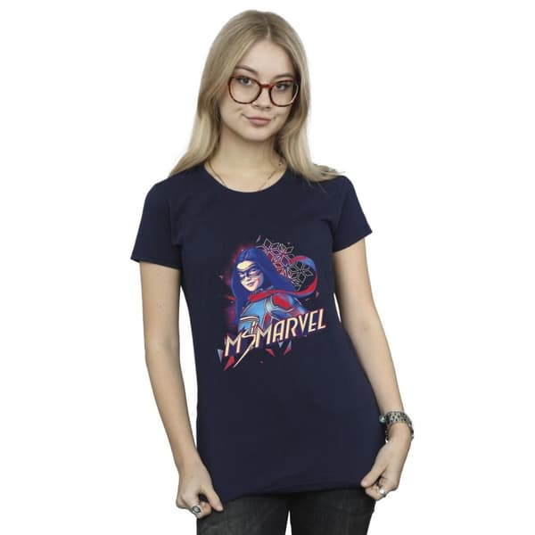 Marvel Womens/Ladies Ms Marvel Face Fade Cotton T-Shirt