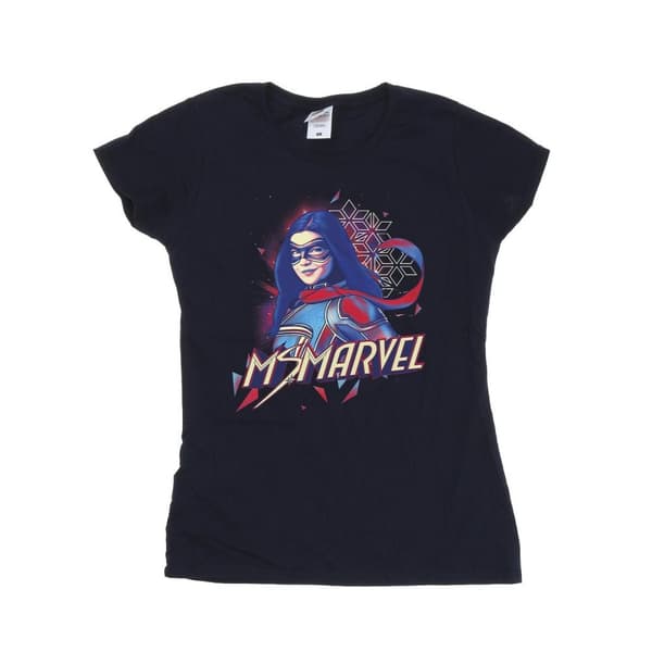Marvel Womens/Ladies Ms Marvel Face Fade Cotton T-Shirt