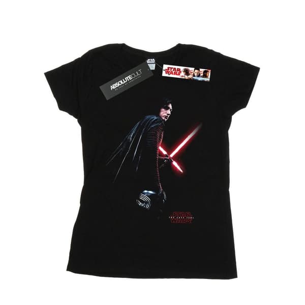 Star Wars Dam/Tjej - De sista jedi - Kylo Ren - T-shirt i bomull med skugga