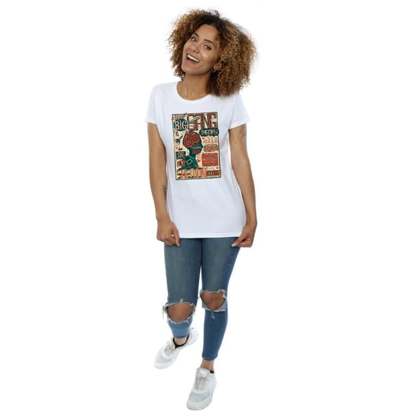 Big Bang Theory Womens/Ladies Infographic Poster Cotton T-Shirt