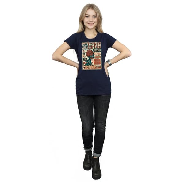 Big Bang Theory Womens/Ladies Infographic Poster Cotton T-Shirt