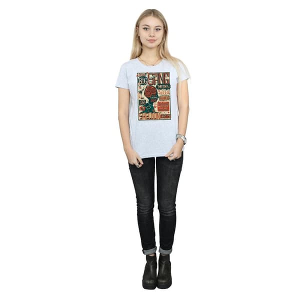 Big Bang Theory Womens/Ladies Infographic Poster Cotton T-Shirt