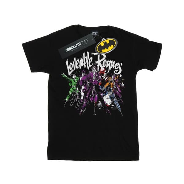 DC Comics T-shirt i bomull med Batman och hans älskvärda skurkar