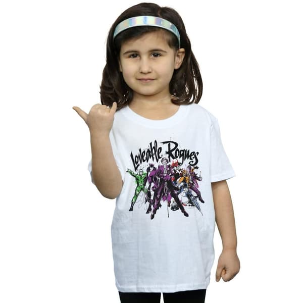 DC Comics T-shirt i bomull med Batman och hans älskvärda skurkar