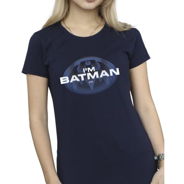 DC Comics Dam/Tjej The Flash I´m Batman T-shirt i bomull