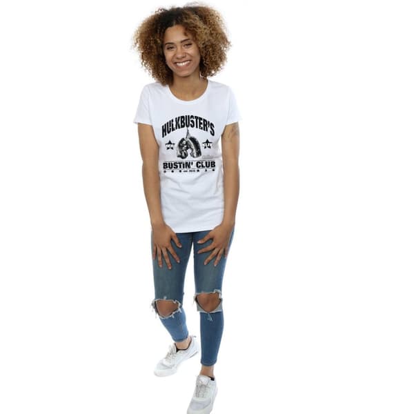 Marvel Womens/Ladies Iron Man Hulkbuster´s Bustin´ Club Cotton T-Shirt