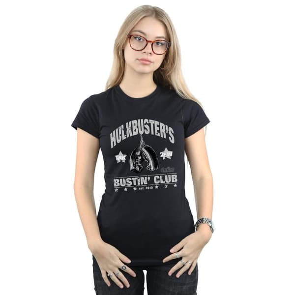 Marvel Womens/Ladies Iron Man Hulkbuster´s Bustin´ Club Cotton T-Shirt