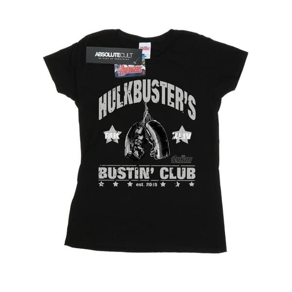 Marvel Womens/Ladies Iron Man Hulkbuster´s Bustin´ Club Cotton T-Shirt