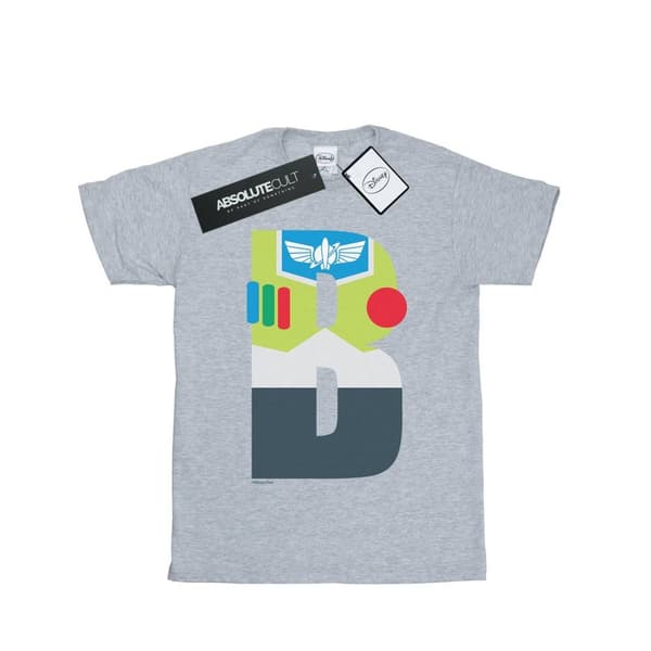 Disney Dam/Lady Alphabet B Is For Buzz Lightyear Boyfriend T-shirt i bomull
