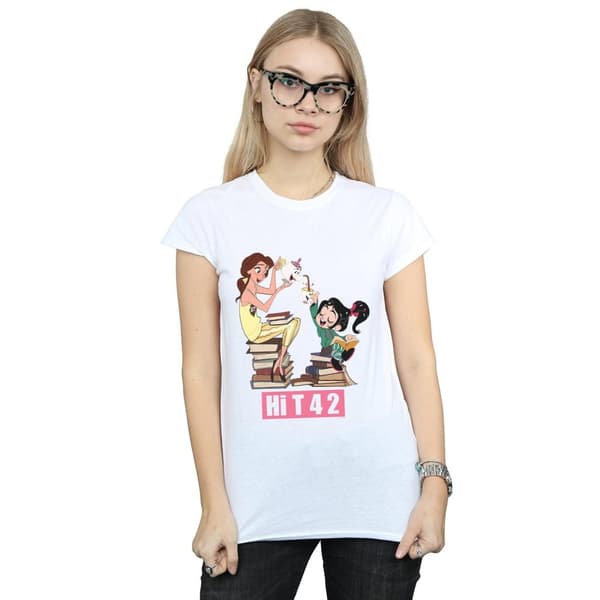 Disney Womens/Ladies Wreck It Ralph Belle And Vanellope Cotton T-Shirt