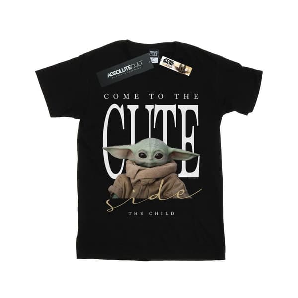 Star Wars Dam/kvinnor The Mandalorian The Cute Side Boyfriend T-shirt i bomull