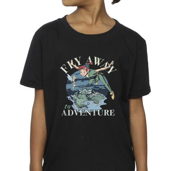 Disney Girls Peter Pan Fly Away To Adventure Cotton T-Shirt