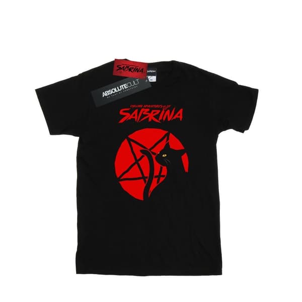 The Chilling Adventures Of Sabrina Dam/Tjej Salem Pentagram Boyfriend T-shirt i bomull