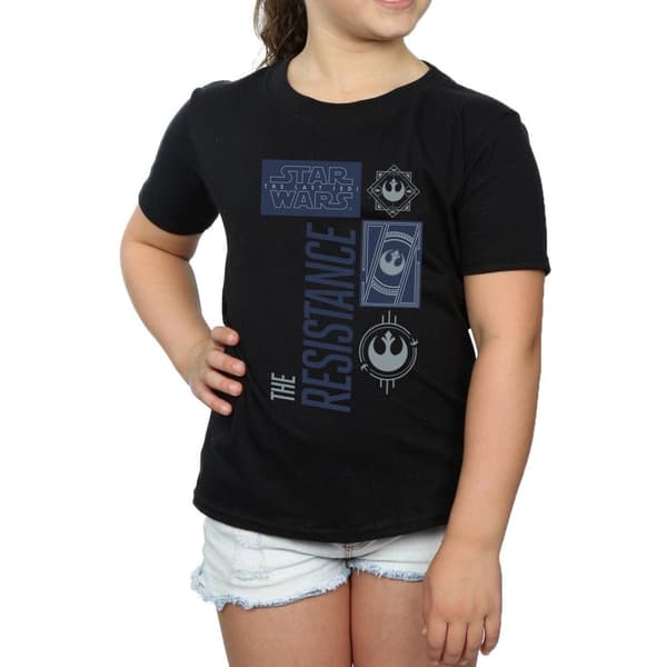Star Wars Girls The Last Jedi The Resistance Cotton T-Shirt