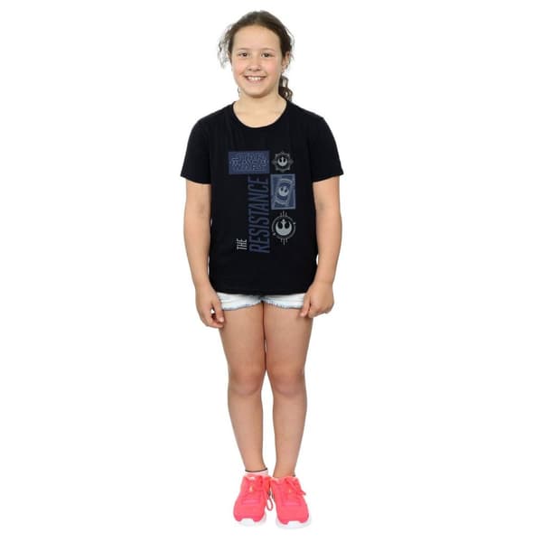 Star Wars Girls The Last Jedi The Resistance Cotton T-Shirt