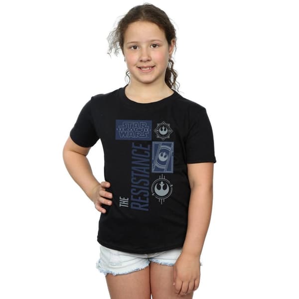 Star Wars Girls The Last Jedi The Resistance Cotton T-Shirt