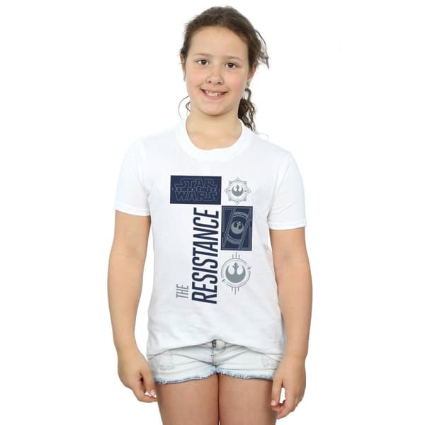 Star Wars Girls The Last Jedi The Resistance Cotton T-Shirt