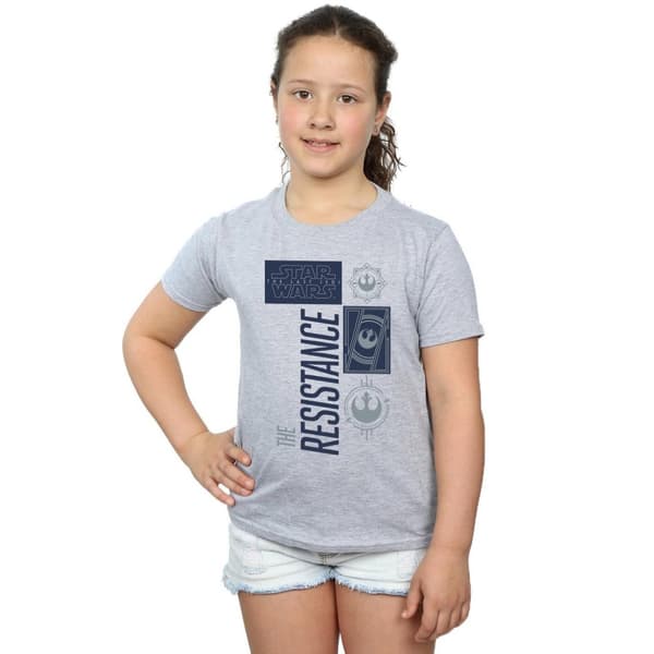 Star Wars Girls The Last Jedi The Resistance Cotton T-Shirt