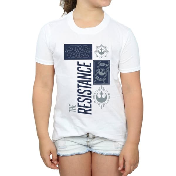 Star Wars Girls The Last Jedi The Resistance Cotton T-Shirt