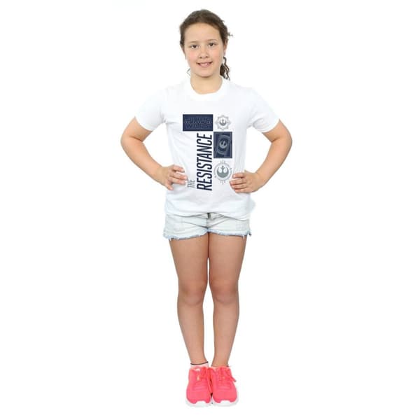 Star Wars Girls The Last Jedi The Resistance Cotton T-Shirt
