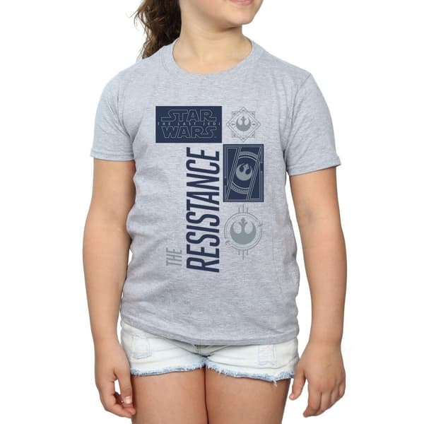 Star Wars Girls The Last Jedi The Resistance Cotton T-Shirt